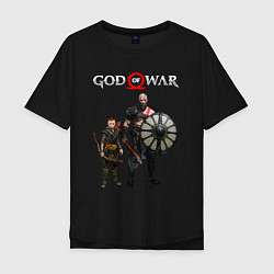 Футболка оверсайз мужская GOD OF WAR, цвет: черный