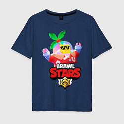 Мужская футболка оверсайз BRAWL STARS TROPICAL SPROUT