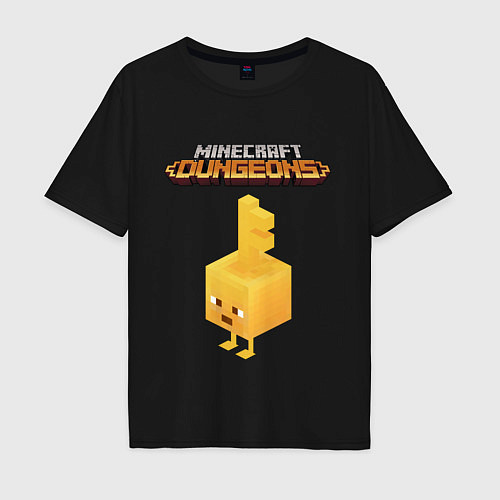 Мужская футболка оверсайз Minecraft dungeons / Черный – фото 1