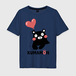 Футболка оверсайз мужская Kumamon, цвет: тёмно-синий