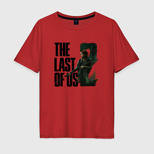 Мужская футболка оверсайз The Last Of Us PART 2 / Красный – фото 1