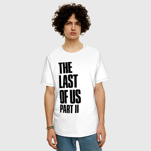 Мужская футболка оверсайз The Last Of Us PART 2 / Белый – фото 3