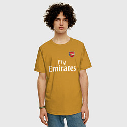 Футболка оверсайз мужская ARSENAL, цвет: горчичный — фото 2
