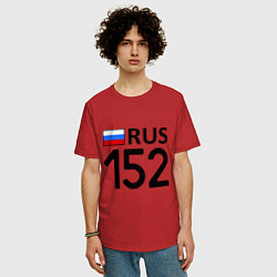Футболка оверсайз мужская RUS 152, цвет: красный — фото 2