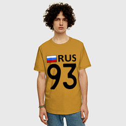 Футболка оверсайз мужская RUS 93, цвет: горчичный — фото 2