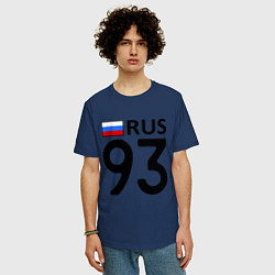 Футболка оверсайз мужская RUS 93, цвет: тёмно-синий — фото 2