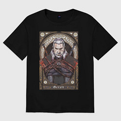 Футболка оверсайз мужская The Witcher, Geralt, Ведьмак,, цвет: черный