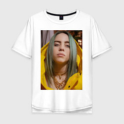 Футболка оверсайз мужская Билли Айлиш Billie Eilish, цвет: белый