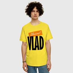 Футболка оверсайз мужская Unreal Vlad - motto, цвет: желтый — фото 2