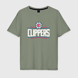 Мужская футболка оверсайз Los Angeles Clippers