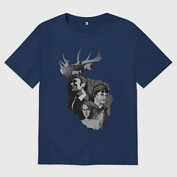 Футболка оверсайз мужская Hannibal, цвет: тёмно-синий