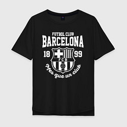 Футболка оверсайз мужская Barcelona FC, цвет: черный