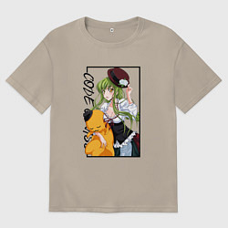 Футболка оверсайз мужская C C Код Гиас, цвет: миндальный