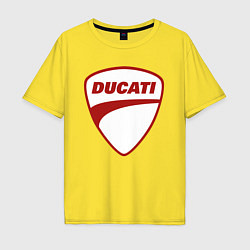 Мужская футболка оверсайз Ducati Logo Дукати Лого Z