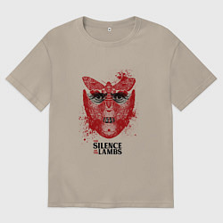 Футболка оверсайз мужская Ганнибал Лектор, цвет: миндальный