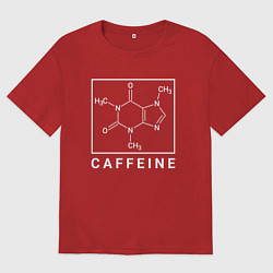 Футболка оверсайз мужская Структура Кофеина, цвет: красный