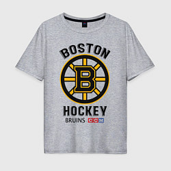 Футболка оверсайз мужская BOSTON BRUINS NHL, цвет: меланж