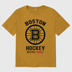 Футболка оверсайз мужская BOSTON BRUINS NHL, цвет: горчичный