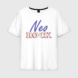 Футболка оверсайз мужская Neo Rock, цвет: белый