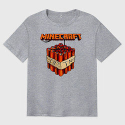 Футболка оверсайз мужская Minecraft, цвет: меланж