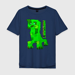 Футболка оверсайз мужская Minecraft, цвет: тёмно-синий