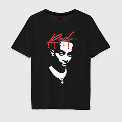 Футболка оверсайз мужская Playboi Carti Whole Lotta Red, цвет: черный
