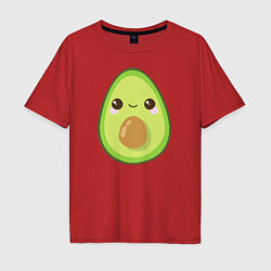 Футболка оверсайз мужская Avocado, цвет: красный