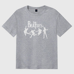 Футболка оверсайз мужская The Beatles, цвет: меланж