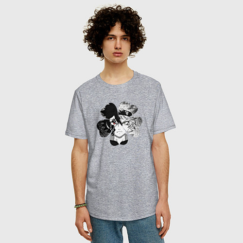 Мужская футболка оверсайз Аста / Меланж – фото 3