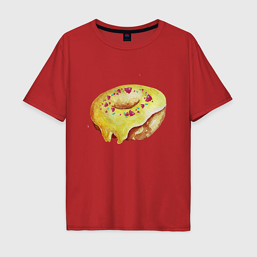 Мужская футболка оверсайз Пончитос / Красный – фото 1
