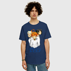 Футболка оверсайз мужская Обещанный Неверленд, цвет: тёмно-синий — фото 2