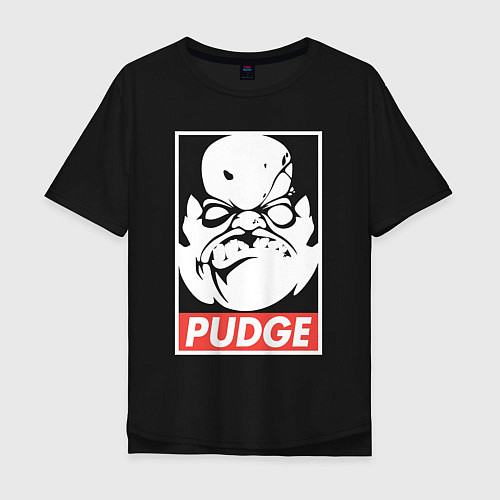 Мужская футболка оверсайз Pudge Dota Пудж / Черный – фото 1