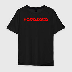 Футболка оверсайз мужская ARASAKA, цвет: черный