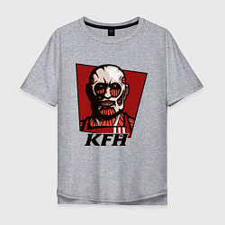 Футболка оверсайз мужская KFH - Kentucky Fried Human, цвет: меланж