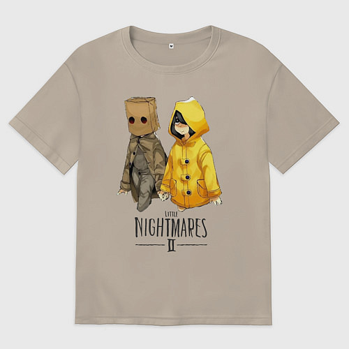 Мужская футболка оверсайз Little Nightmares 2 / Миндальный – фото 1