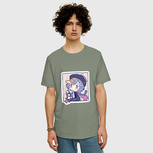 Мужская футболка оверсайз Ци Ци / Авокадо – фото 3