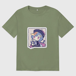 Футболка оверсайз мужская Ци Ци, цвет: авокадо