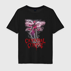 Футболка оверсайз мужская Cannibal Corpse Труп Каннибала Z, цвет: черный