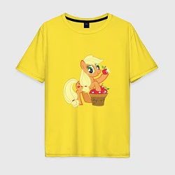 Футболка оверсайз мужская Applejack, цвет: желтый