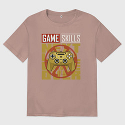 Футболка оверсайз мужская Gamers, цвет: пыльно-розовый