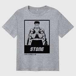 Футболка оверсайз мужская STONE Kimetsu no Yaiba, цвет: меланж