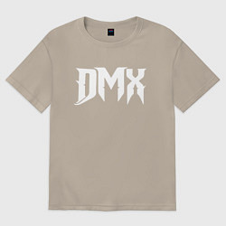 Футболка оверсайз мужская DMX, цвет: миндальный