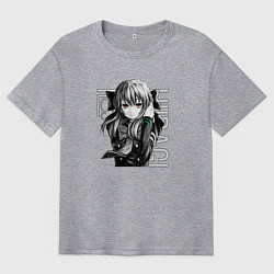 Футболка оверсайз мужская Шиноа Хираги Последний Серафи, цвет: меланж