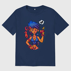 Футболка оверсайз мужская Малышка на миллион, цвет: тёмно-синий