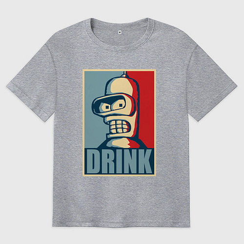 Мужская футболка оверсайз Bender / Меланж – фото 1