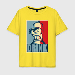 Футболка оверсайз мужская Bender, цвет: желтый