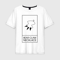 Футболка оверсайз мужская Bear Claw, цвет: белый