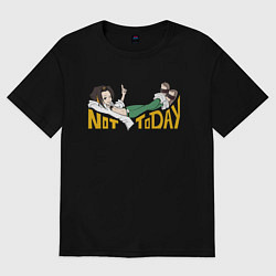 Футболка оверсайз мужская Not Today, цвет: черный