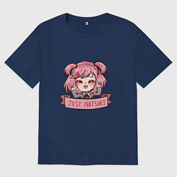 Футболка оверсайз мужская Sweet Natsuki, цвет: тёмно-синий