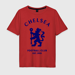 Футболка оверсайз мужская Chelsea Est. 1905, цвет: красный